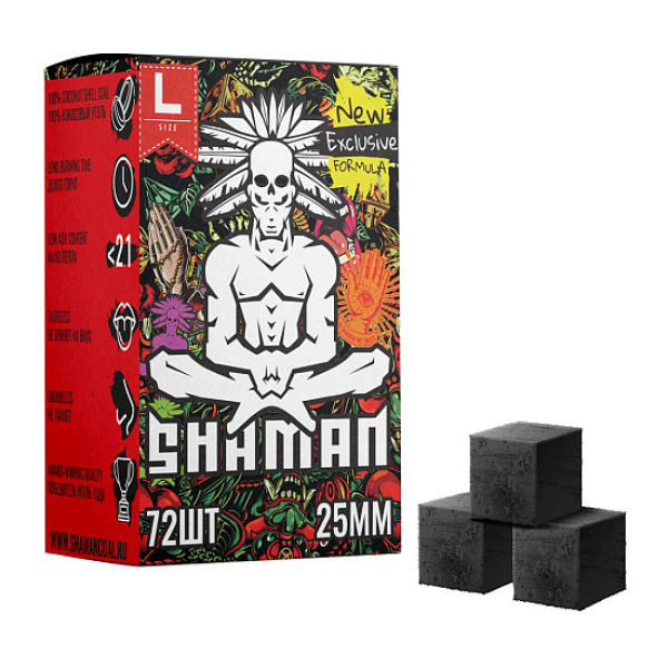 Кокосовый уголь Shaman 25мм в Екатеринбурге