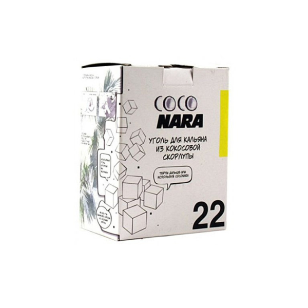 Уголь CocoNara 22мм для кальяна - 24 шт в Екатеринбурге