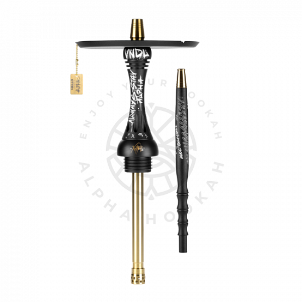 Кальян Alpha Hookah X VNDL Jet Black Чёрный (42 см) в Екатеринбурге