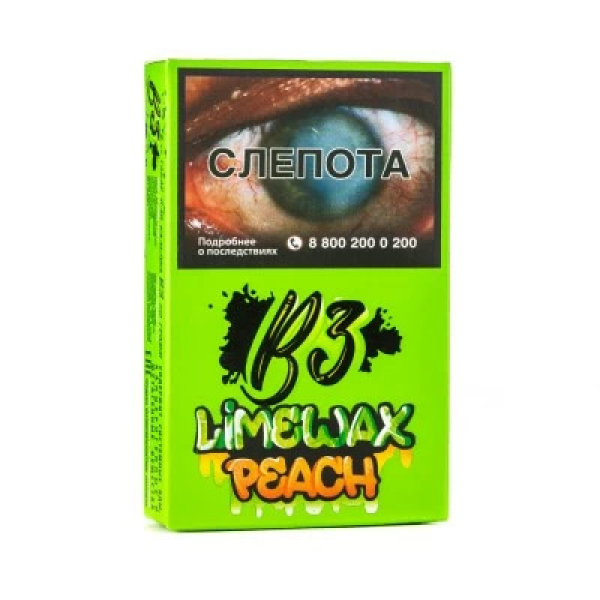 Табак B3 Limewax peach (Персик Лайм) 50 гр в Екатеринбурге
