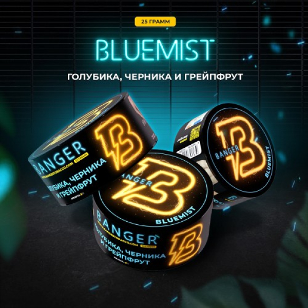 Табак Banger Bluemist (Голубика Черника и Грейпфрут) 25 гр в Екатеринбурге