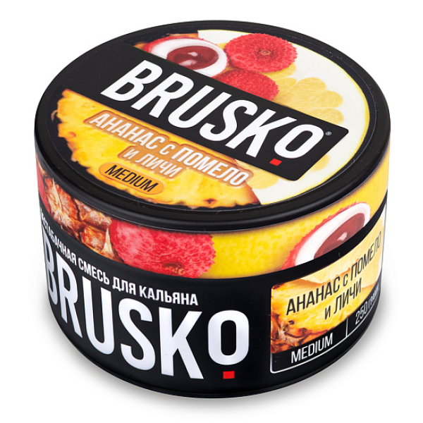 Смесь BRUSKO АНАНАС С ПОМЕЛО И ЛИЧИ (MEDIUM) 250 гр в Екатеринбурге