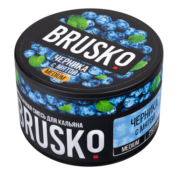 Смесь BRUSKO ЧЕРНИКА С МЯТОЙ (MEDIUM) 250 гр в Екатеринбурге
