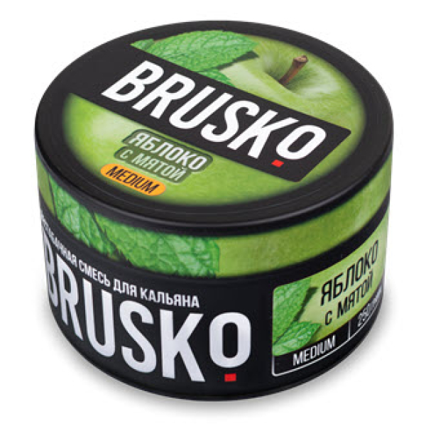 Смесь BRUSKO ЯБЛОКО С МЯТОЙ (MEDIUM) 250 гр в Екатеринбурге
