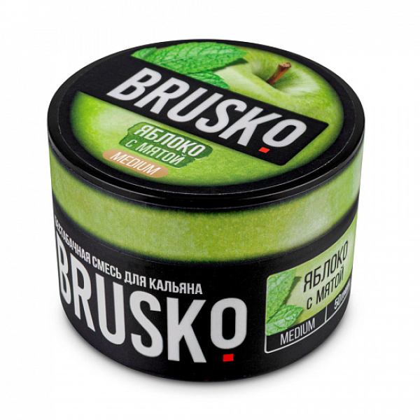 Смесь Brusko Medium Яблоко с мятой 50 грамм в Екатеринбурге