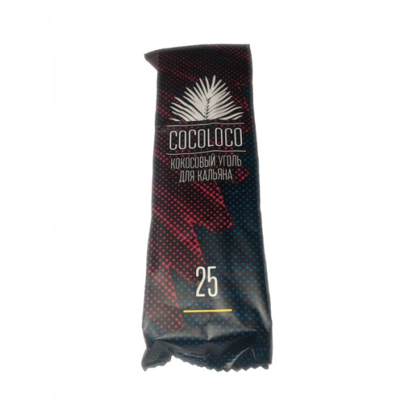 Кокосовый уголь Cocoloco 25мм - 12 шт. в Екатеринбурге
