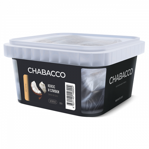 Смесь Chabacco Medium Creme De Coco (Кокос И Сливки) 200 гр в Екатеринбурге