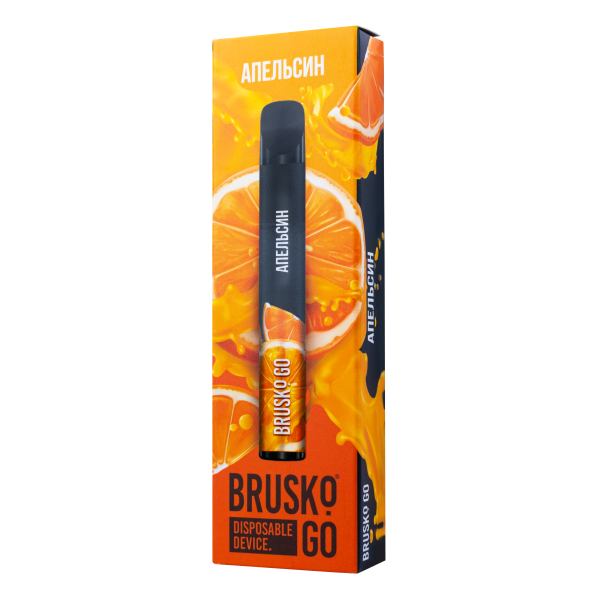 Одноразовая электронная сигарета Brusko Go Апельсин 800 затяжек в Екатеринбурге