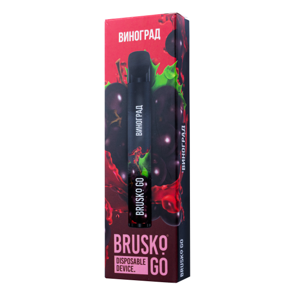 Одноразовая электронная сигарета Brusko Go Виноград 800 затяжек в Екатеринбурге