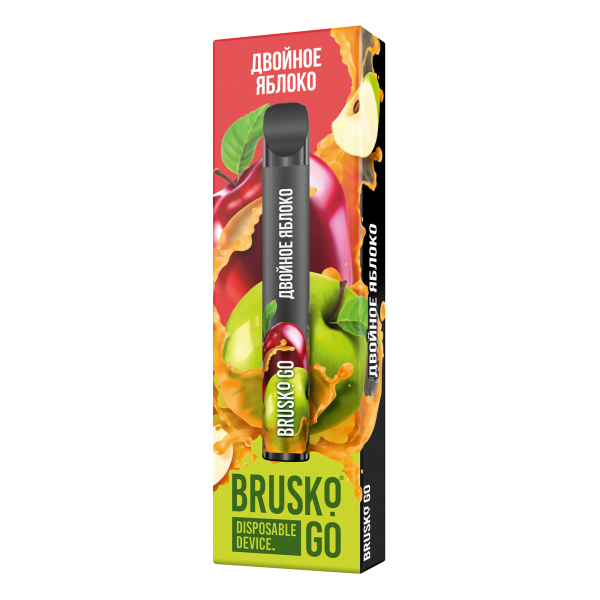Одноразовая электронная сигарета Brusko Go Двойное яблоко 800 затяжек в Екатеринбурге