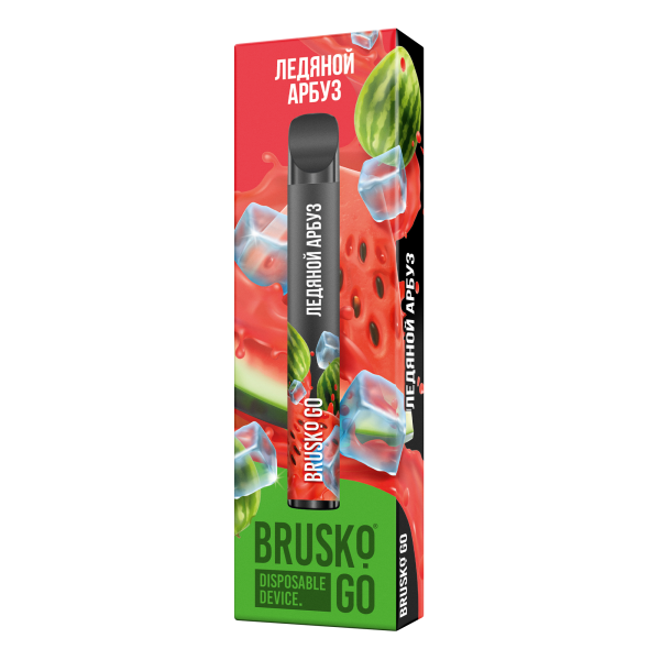 Одноразовая электронная сигарета Brusko Go Ледяной Арбуз 800 затяжек в Екатеринбурге