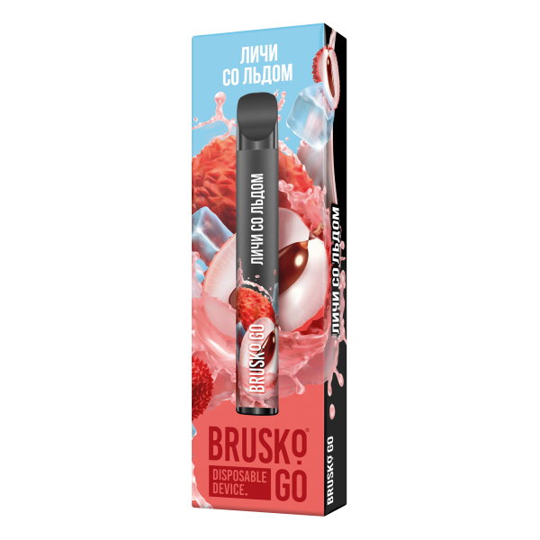 Одноразовая электронная сигарета Brusko Go Личи Со Льдом 800 затяжек в Екатеринбурге