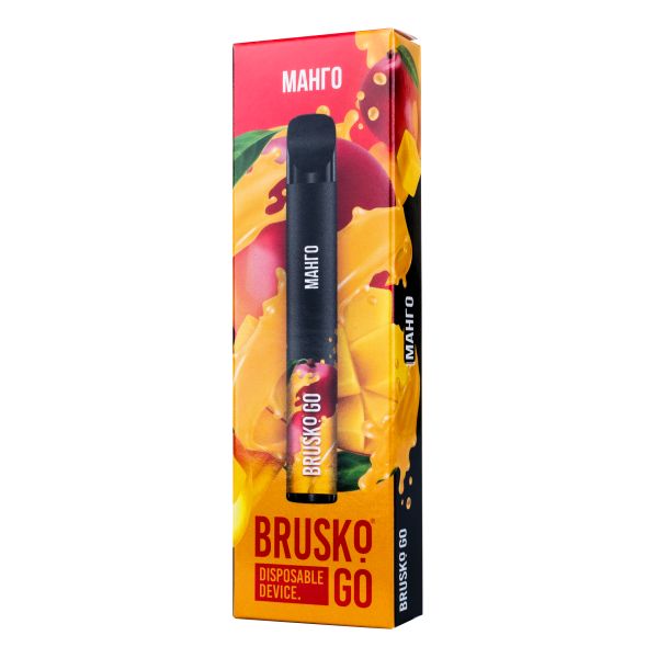 Одноразовая электронная сигарета Brusko Go Манго 800 затяжек в Екатеринбурге