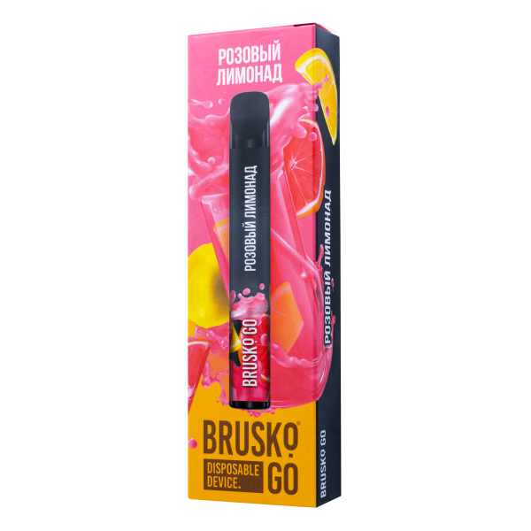 Одноразовая электронная сигарета Brusko Go Розовый Лимонад 800 затяжек в Екатеринбурге