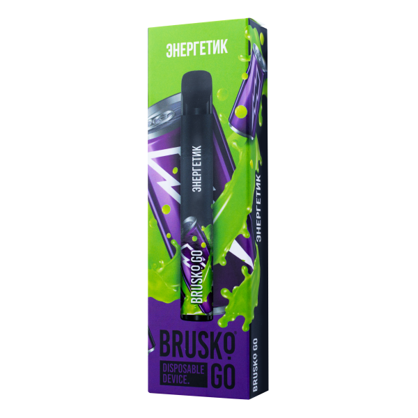 Одноразовая электронная сигарета Brusko Go Энергетик 800 затяжек в Екатеринбурге