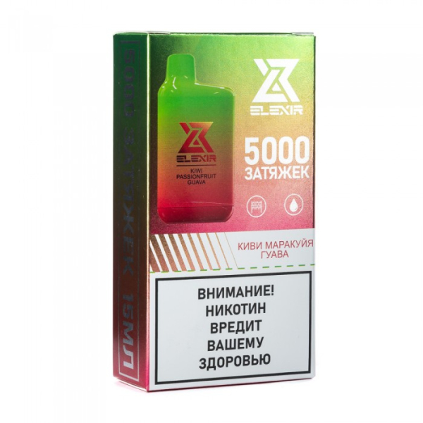 Elexir (Kiwi Passionfruit Guava (Киви маракуйя гуава)), 5000 тяг в Екатеринбурге