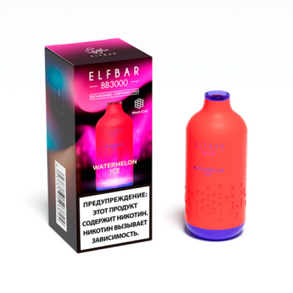 Elfbar BB3000 Арбузный лед, 3000 тяг в Екатеринбурге