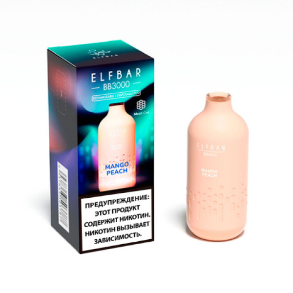 Elfbar BB3000 Манго персик, 3000 тяг в Екатеринбурге