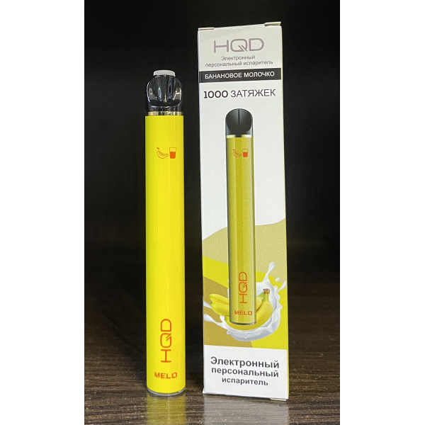 HQD melo banana milk (банановое молочко) 1000 затяжек в Екатеринбурге