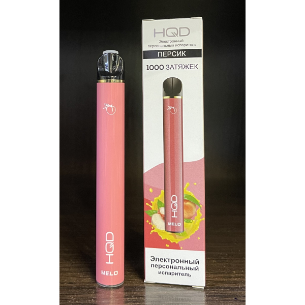 HQD melo peach (персик) 1000 затяжек в Екатеринбурге