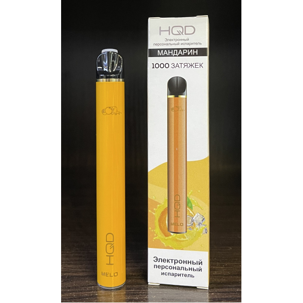 HQD melo tangerine (мандарин) 1000 затяжек в Екатеринбурге