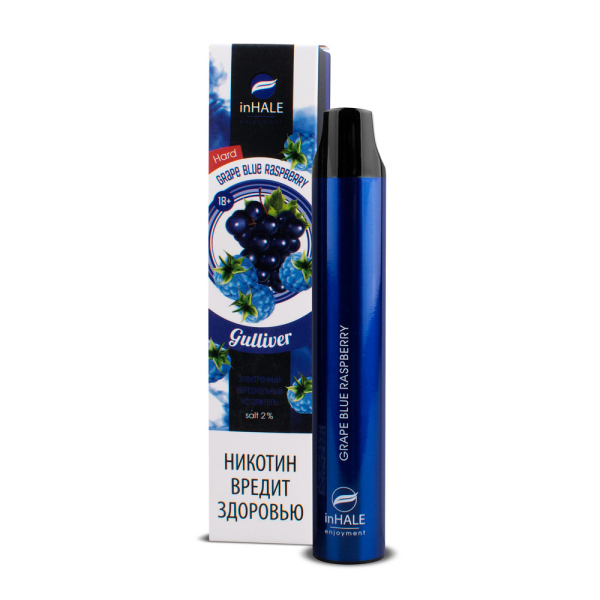 inHale Guliver Hard Grape Blue Raspberry (Ежевика С Виноградом) 1500 затяжек в Екатеринбурге