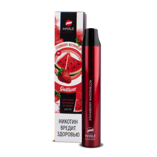 inHale Guliver Hard Strawberry Watermelon (Клубника Арбуз) 1500 затяжек в Екатеринбурге