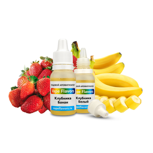 Ароматизатор Vape Flavors Клубника Банан 10мл в Екатеринбурге