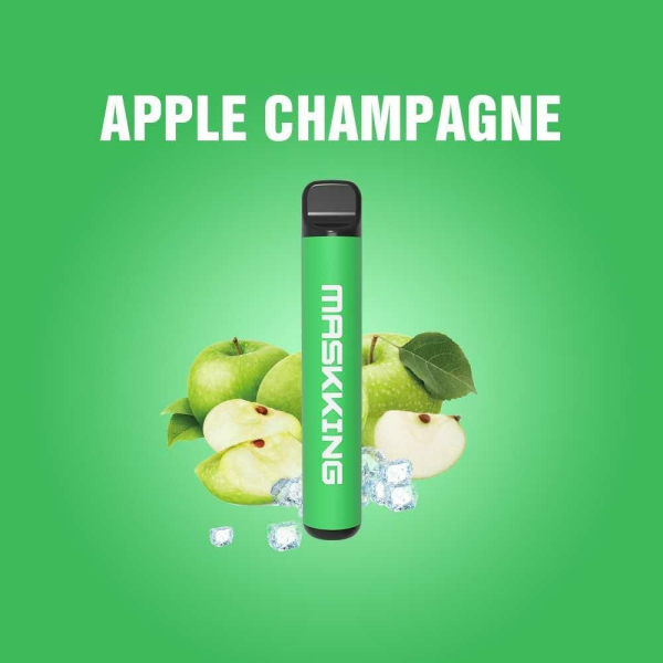 Одноразовая электронная сигарета Maskking High Pro Apple Champagne (Яблочное Шампанское) 1000 затяжек в Екатеринбурге