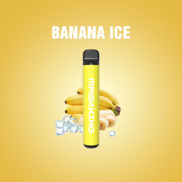 Одноразовая электронная сигарета Maskking High Pro Banana Ice (Ледяной Банан) 1000 затяжек в Екатеринбурге