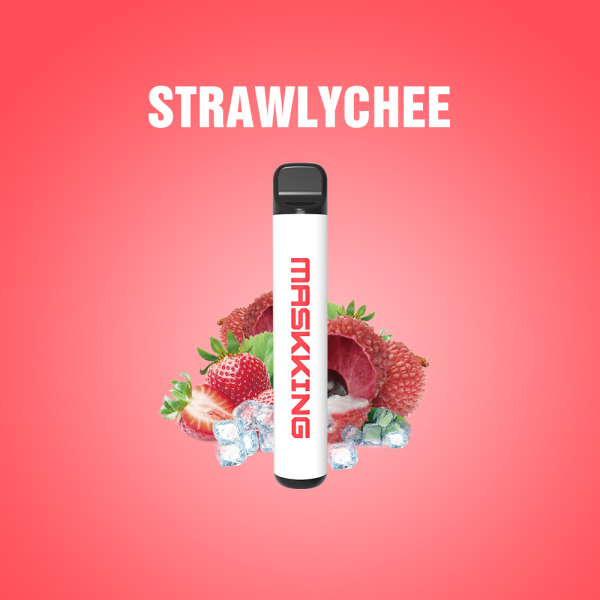 Одноразовая электронная сигарета Maskking High Pro Strawlychee (Клубника Личи) 1000 затяжек в Екатеринбурге