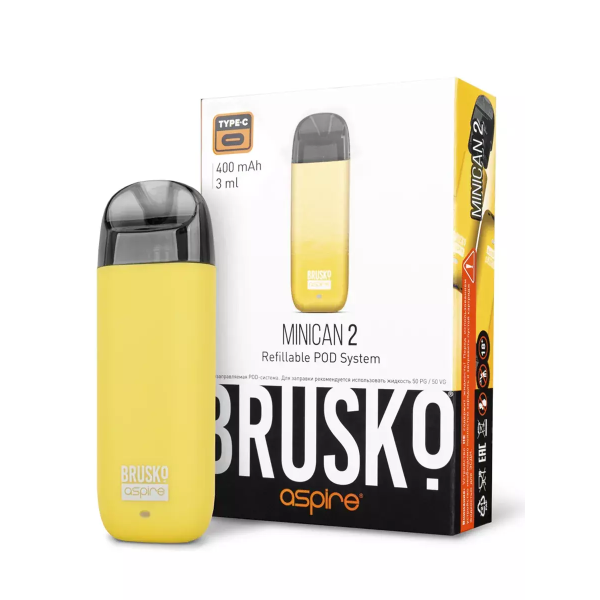 Brusko MINICAN 2 (400 мАч, Желтый) в Екатеринбурге