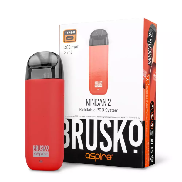 Brusko MINICAN 2 (400 мАч, Красный) в Екатеринбурге