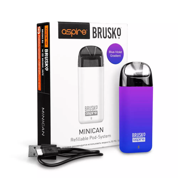 Brusko MINICAN (350 мАч, Синий,фиолетовый) в Екатеринбурге
