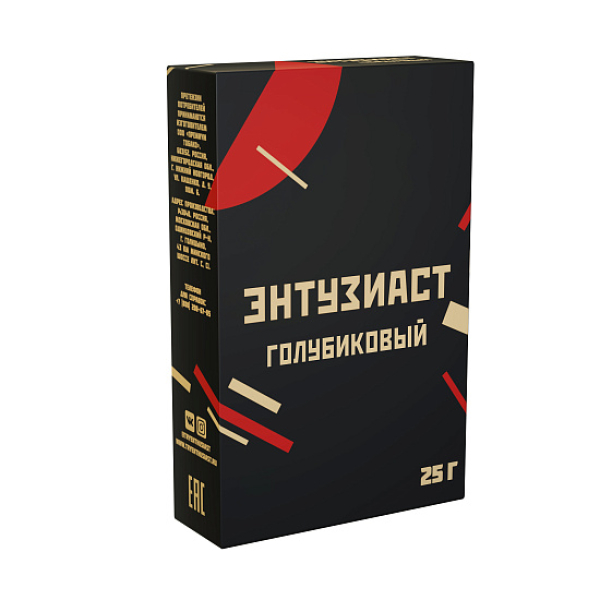 Табак ЭНТУЗИАСТ ГОЛУБИКОВЫЙ 25 гр в Екатеринбурге
