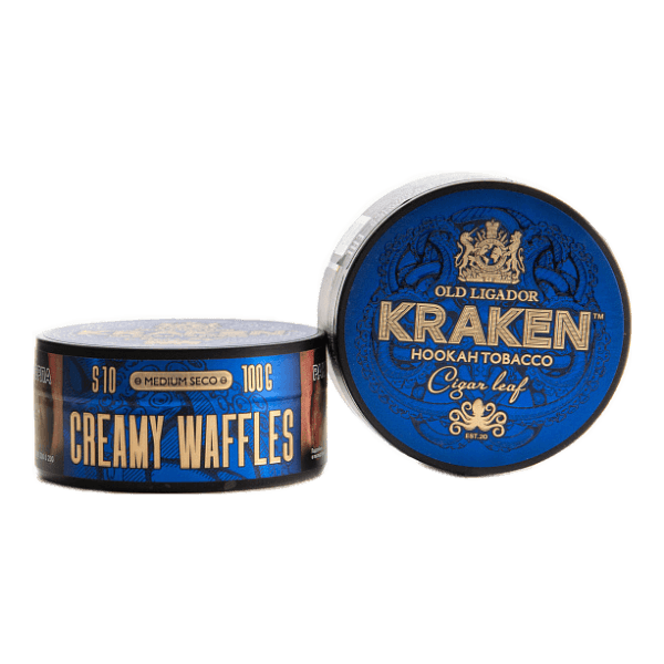 Табак Kraken Medium Seco Creamy Waffles (Сливочные вафли) 100 гр в Екатеринбурге