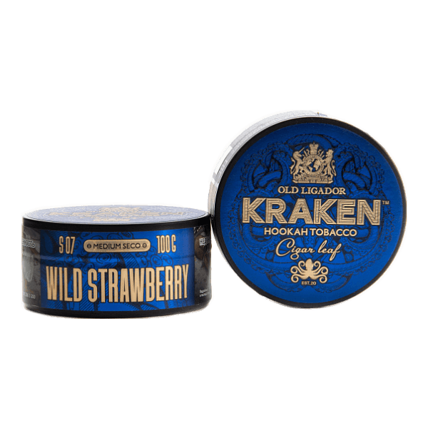 Табак Kraken Medium Seco wild strawberry (Земляника) 100 гр в Екатеринбурге