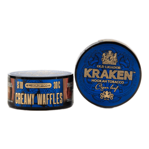 Табак Kraken Medium Seco Creamy Waffles (Сливочные вафли) 30 гр в Екатеринбурге