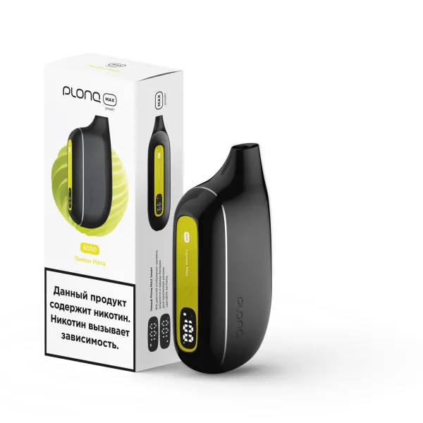 Plonq Max Smart Лимон Мята (8000 Затяжек) 20 Мг в Екатеринбурге