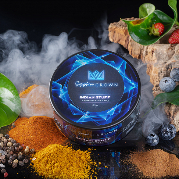 Табак Sapphire Crown Indian Stuff (Специи травянистость лесные ягоды) 100 гр в Екатеринбурге