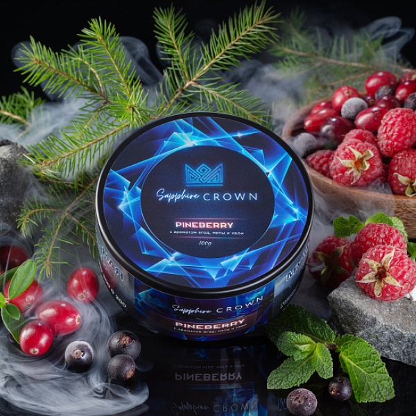 Табак Sapphire Crown Pineberry (Ягоды хвоя Мята) 100 гр в Екатеринбурге