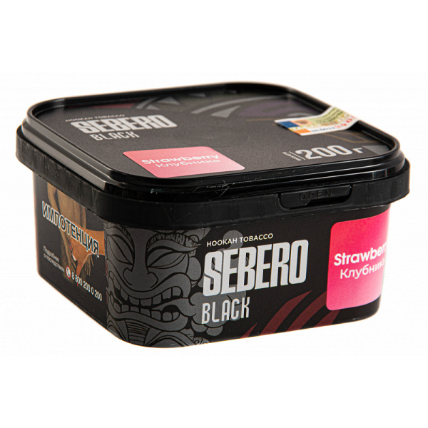 Табак SEBERO BLACK STRAWBERRY 200 гр в Екатеринбурге