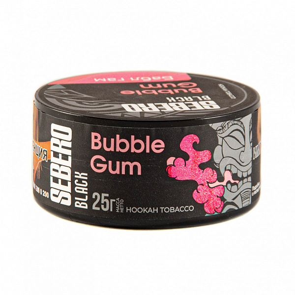 Табак SEBERO BLACK BUBBLE GUM 25 гр в Екатеринбурге