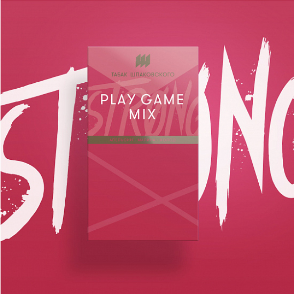 Табак Шпаковского Strong Play game mix (Апельсин Малина Холод) 40 гр в Екатеринбурге