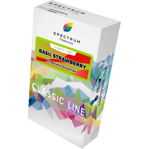 Табак Spectrum Classic current basil steawberry 40 грамм в Екатеринбурге