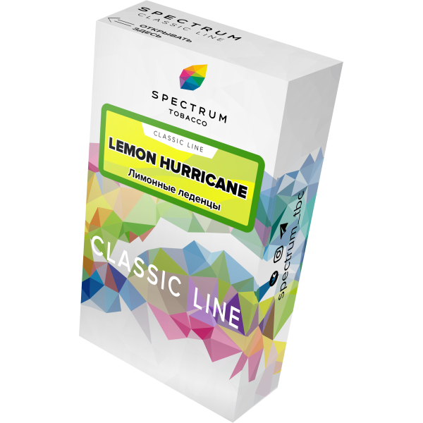 Табак Spectrum Classic lemon hurricane 40 грамм в Екатеринбурге