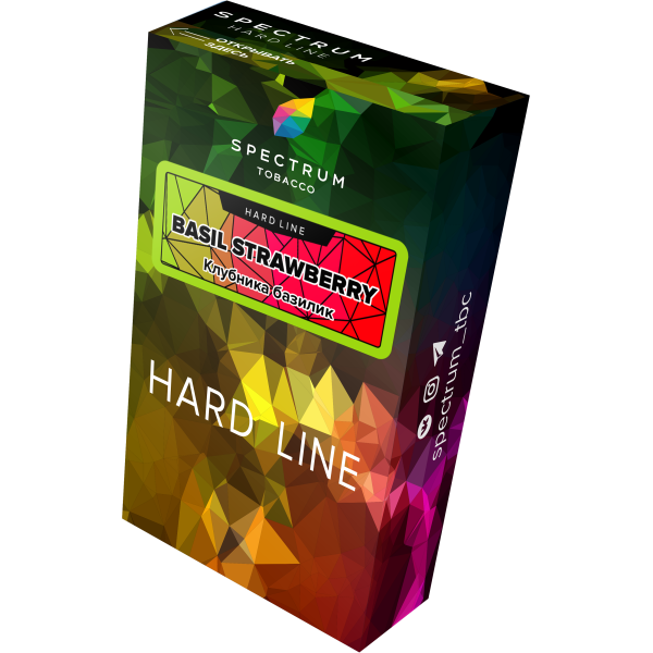Табак Spectrum Hard basil strawberry 40 грамм в Екатеринбурге