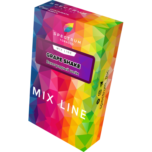 Табак Spectrum Mix Line Grape Shake 40 грамм в Екатеринбурге