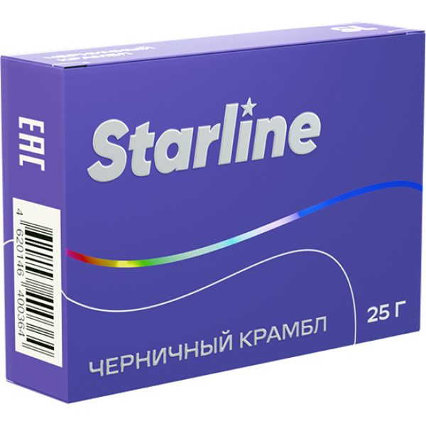 Табак Starline Черничный крамбл 25 гр в Екатеринбурге