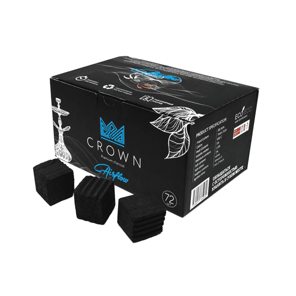 Уголь Crown Airflow Кокосовый 72 Шт (25 Мм) в Екатеринбурге